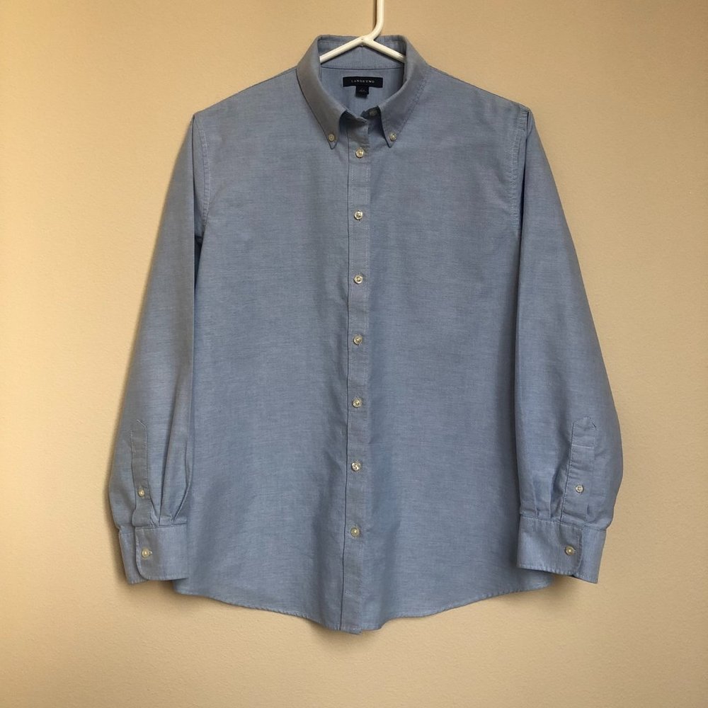 Land's End Blue Dress Shirt, size 14-16